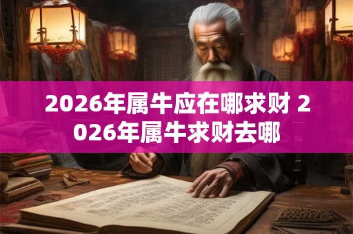 2026年属牛应在哪求财 2026年属牛求财去哪