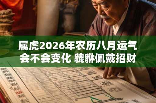 属虎2026年农历八月运气会不会变化 貔貅佩戴招财进宝