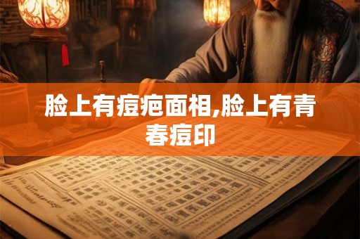 脸上有痘疤面相,脸上有青春痘印