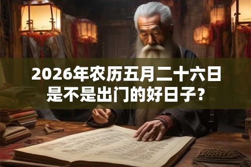 2026年农历五月二十六日是不是出门的好日子？