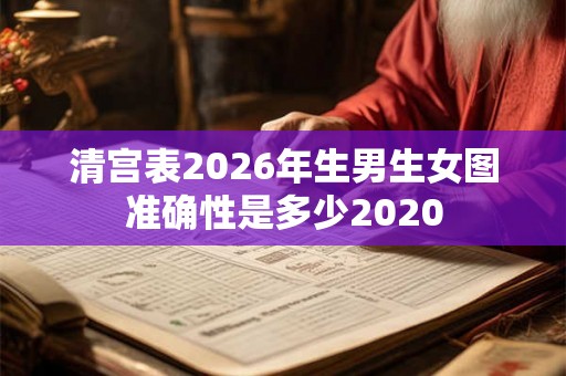 清宫表2026年生男生女图准确性是多少2020