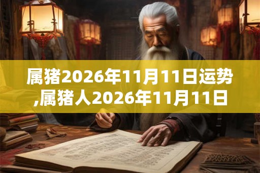 属猪2026年11月11日运势,属猪人2026年11月11日财运,生肖猪2026年11月11日运势 属猪2026年11月11日运势,属猪人2026年11月11日财运,生肖猪2026年11月11日运势