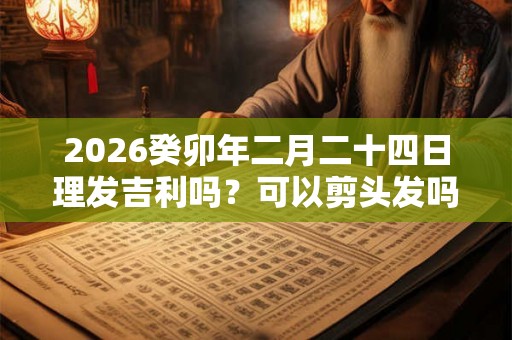 2026癸卯年二月二十四日理发吉利吗？可以剪头发吗