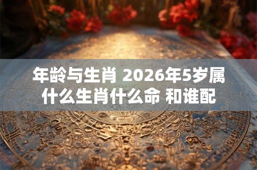 年龄与生肖 2026年5岁属什么生肖什么命 和谁配