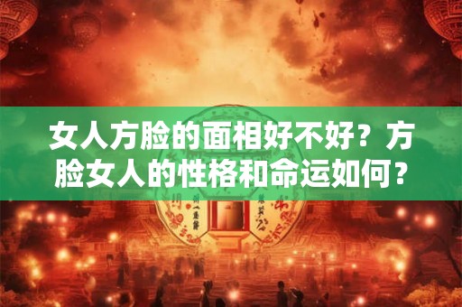 女人方脸的面相好不好？方脸女人的性格和命运如何？