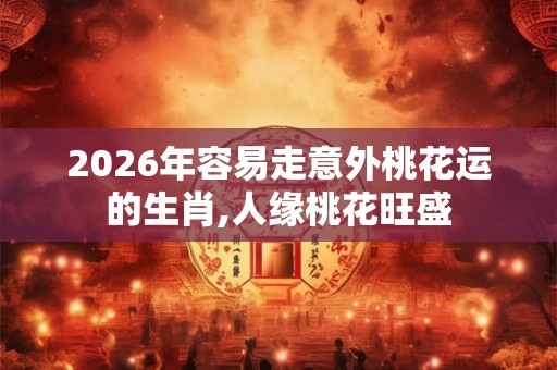 2026年容易走意外桃花运的生肖,人缘桃花旺盛 2026年容易走意外桃花运的生肖,人缘桃花旺盛