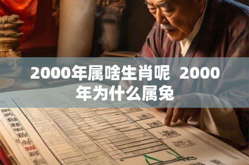 2000年属啥生肖呢  2000年为什么属兔