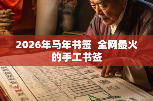 2026年马年书签  全网最火的手工书签