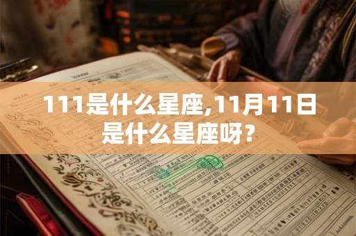 111是什么星座,11月11日是什么星座呀？