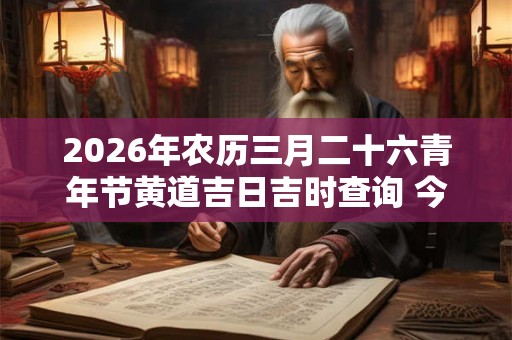 2026年农历三月二十六青年节黄道吉日吉时查询 今日时辰吉凶