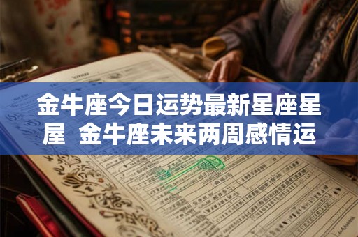 金牛座今日运势最新星座星屋  金牛座未来两周感情运势