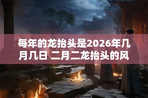 每年的龙抬头是2026年几月几日 二月二龙抬头的风俗有哪些