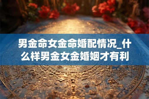 男金命女金命婚配情况_什么样男金女金婚姻才有利