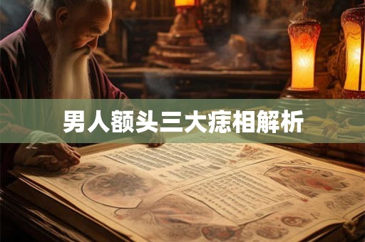 男人额头三大痣相解析