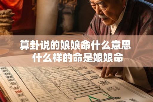 算卦说的娘娘命什么意思  什么样的命是娘娘命