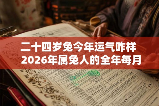 二十四岁兔今年运气咋样  2026年属兔人的全年每月运势