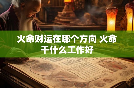 火命财运在哪个方向 火命干什么工作好