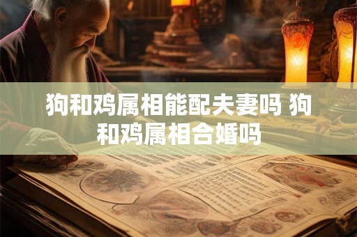 狗和鸡属相能配夫妻吗 狗和鸡属相合婚吗