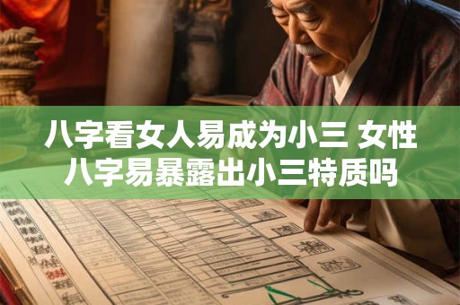 八字看女人易成为小三 女性八字易暴露出小三特质吗