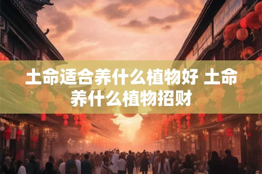 土命适合养什么植物好 土命养什么植物招财