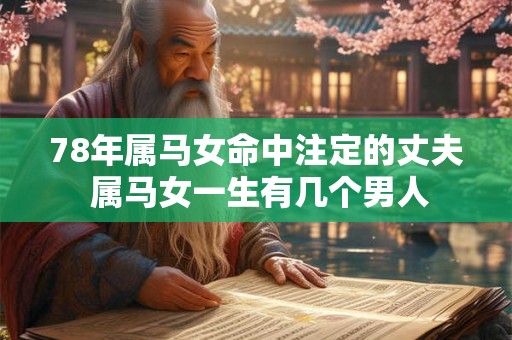 78年属马女命中注定的丈夫 属马女一生有几个男人