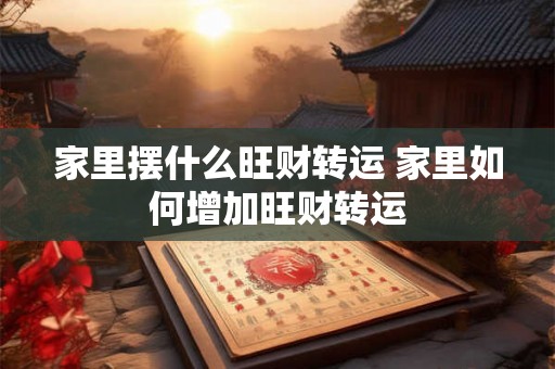 家里摆什么旺财转运 家里如何增加旺财转运