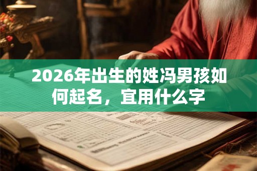 2026年出生的姓冯男孩如何起名，宜用什么字