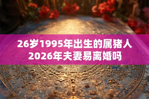 26岁1995年出生的属猪人2026年夫妻易离婚吗 26岁1995年出生的属猪人2026年夫妻易离婚吗