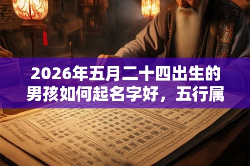 2026年五月二十四出生的男孩如何起名字好,五行属什么 2026年五月二十四出生的男孩如何起名字好,五行属什么