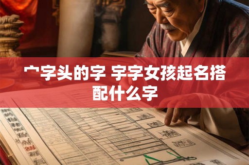宀字头的字 宇字女孩起名搭配什么字