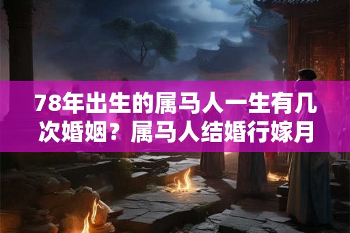 78年出生的属马人一生有几次婚姻？属马人结婚行嫁月
