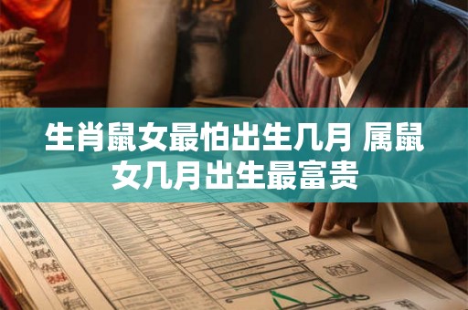 生肖鼠女最怕出生几月 属鼠女几月出生最富贵