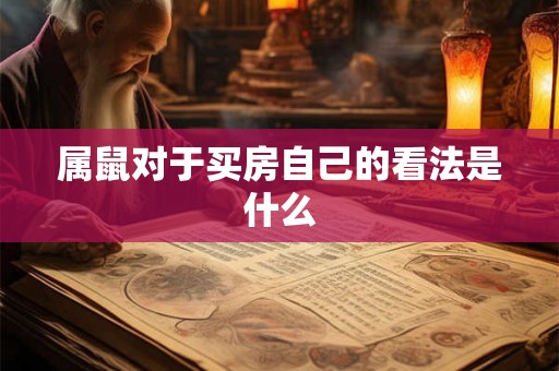 属鼠对于买房自己的看法是什么