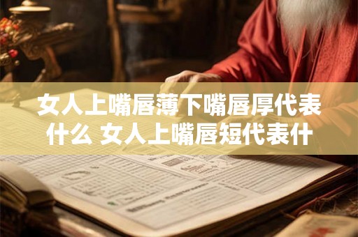 女人上嘴唇薄下嘴唇厚代表什么 女人上嘴唇短代表什么