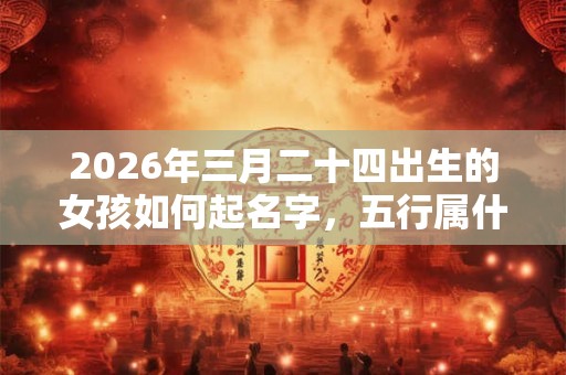 2026年三月二十四出生的女孩如何起名字,五行属什么 2026年三月二十四出生的女孩如何起名字,五行属什么