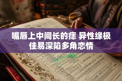 嘴唇上中间长的痣 异性缘极佳易深陷多角恋情