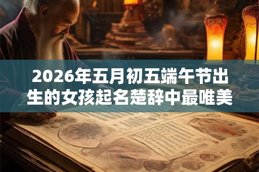 2026年五月初五端午节出生的女孩起名楚辞中最唯美的名字！