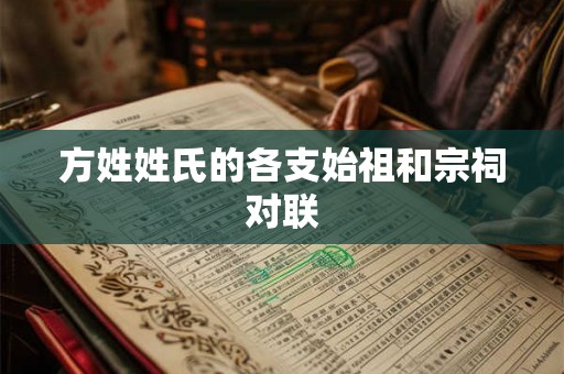 方姓姓氏的各支始祖和宗祠对联