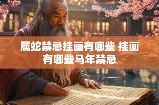 属蛇禁忌挂画有哪些 挂画有哪些马年禁忌