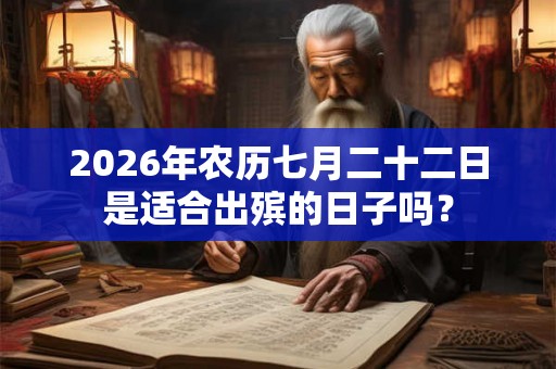 2026年农历七月二十二日是适合出殡的日子吗？