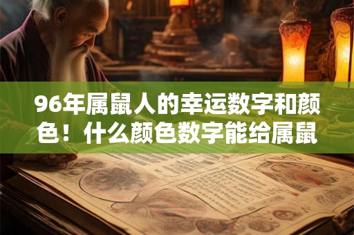 96年属鼠人的幸运数字和颜色！什么颜色数字能给属鼠人带来好运