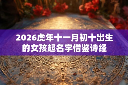 2026虎年十一月初十出生的女孩起名字借鉴诗经