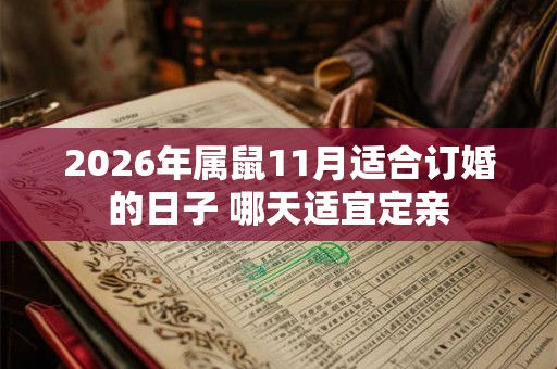 2026年属鼠11月适合订婚的日子 哪天适宜定亲