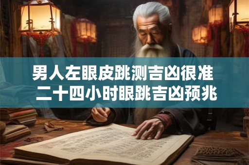 男人左眼皮跳测吉凶很准  二十四小时眼跳吉凶预兆