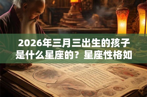 2026年三月三出生的孩子是什么星座的？星座性格如何？