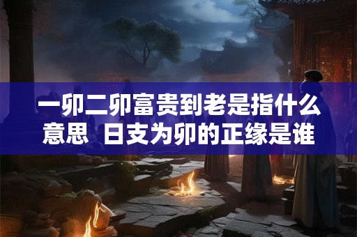 一卯二卯富贵到老是指什么意思 日支为卯的正缘是谁 一卯二卯富贵到老是指什么意思 日支为卯的正缘是谁