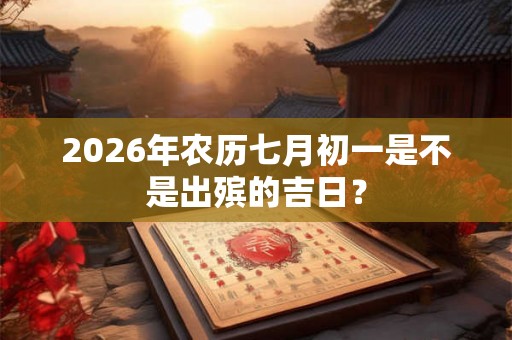 2026年农历七月初一是不是出殡的吉日？