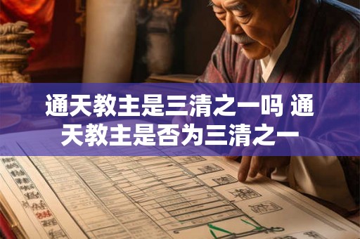 通天教主是三清之一吗 通天教主是否为三清之一 通天教主是三清之一吗 通天教主是否为三清之一