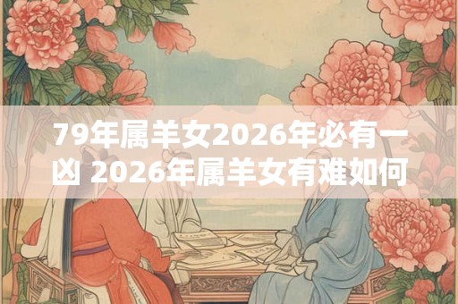 79年属羊女2026年必有一凶 2026年属羊女有难如何化解 79年属羊女2026年必有一凶 2026年属羊女有难如何化解