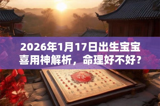 2026年1月17日出生宝宝喜用神解析，命理好不好？